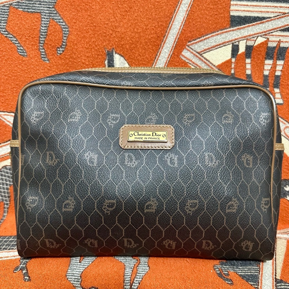 Dior Black and Brown Monogram Bag